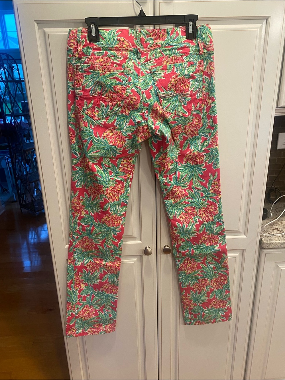 Lilly Pulitzer Floral Straight Leg Jeans in Pink, Green and Yellow - Picture 2 of 6
